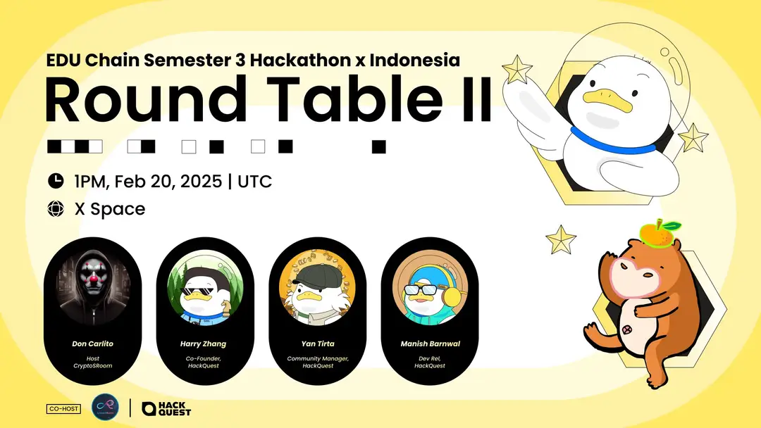 EDU Chain Semester 3 Hackathon Round Table II (Indonesia)