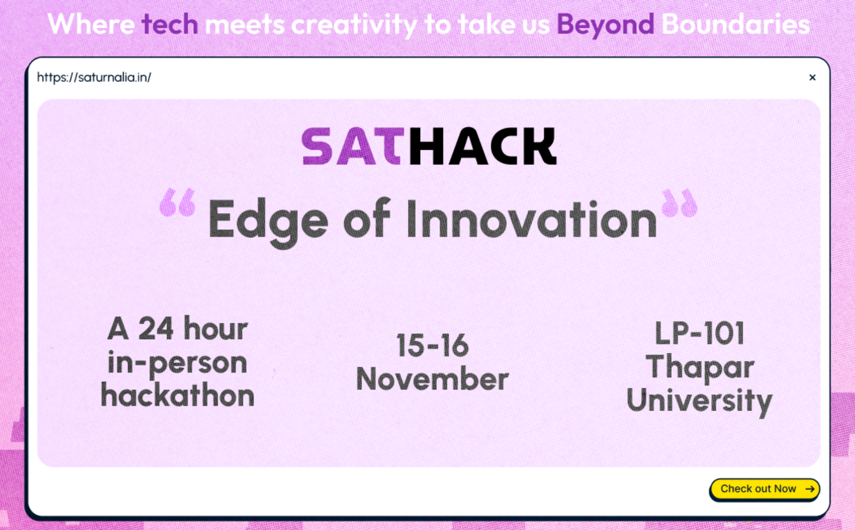 SatHack: Edge of Innovation